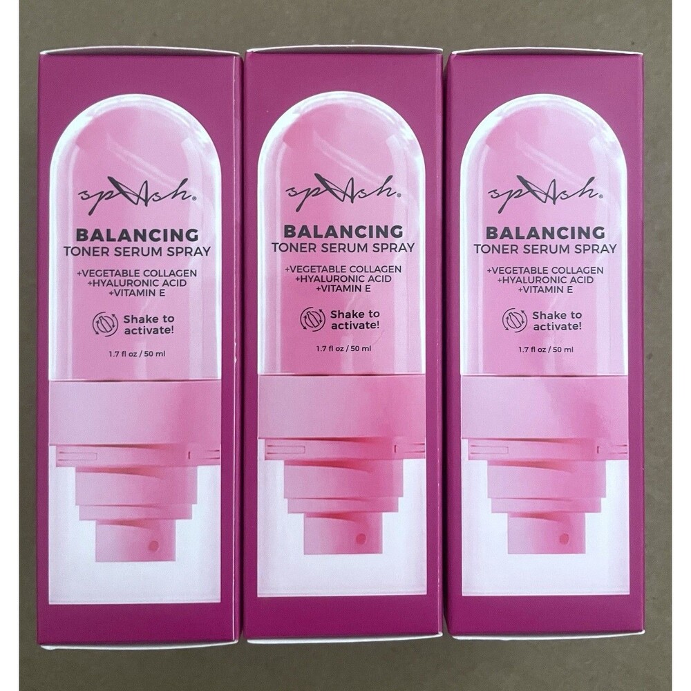 3 Pack LA SPLASH Balancing Toner Serum Spray 1.77 fl oz Each - New